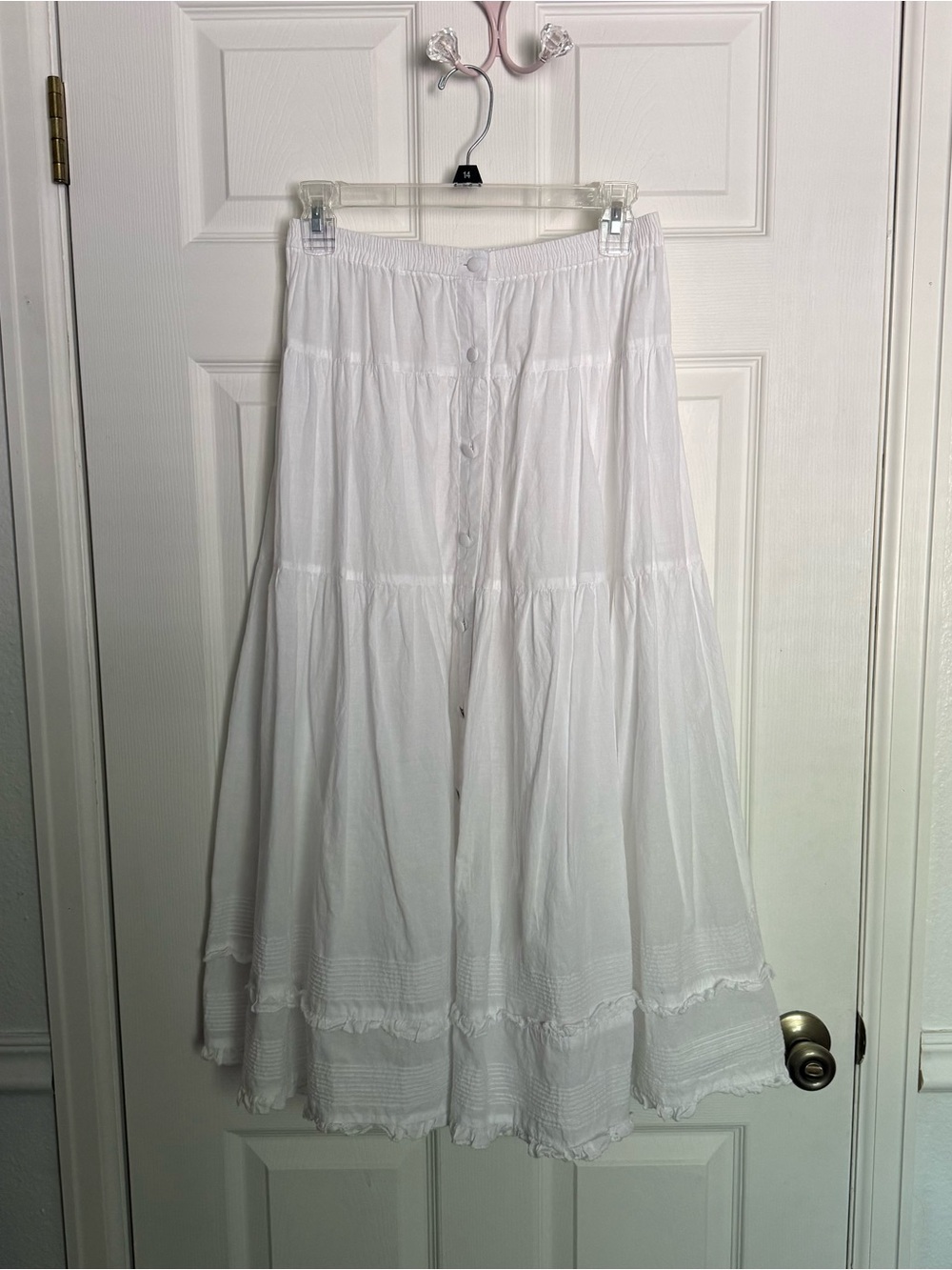 Le Flacon White Gothic Lolita Cotton Skirt
